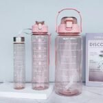 Three piece plastic cup set