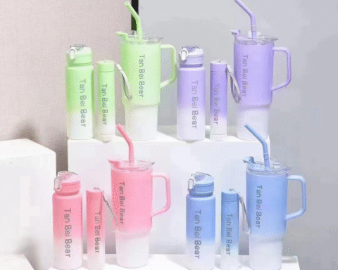 Three piece set of car cup